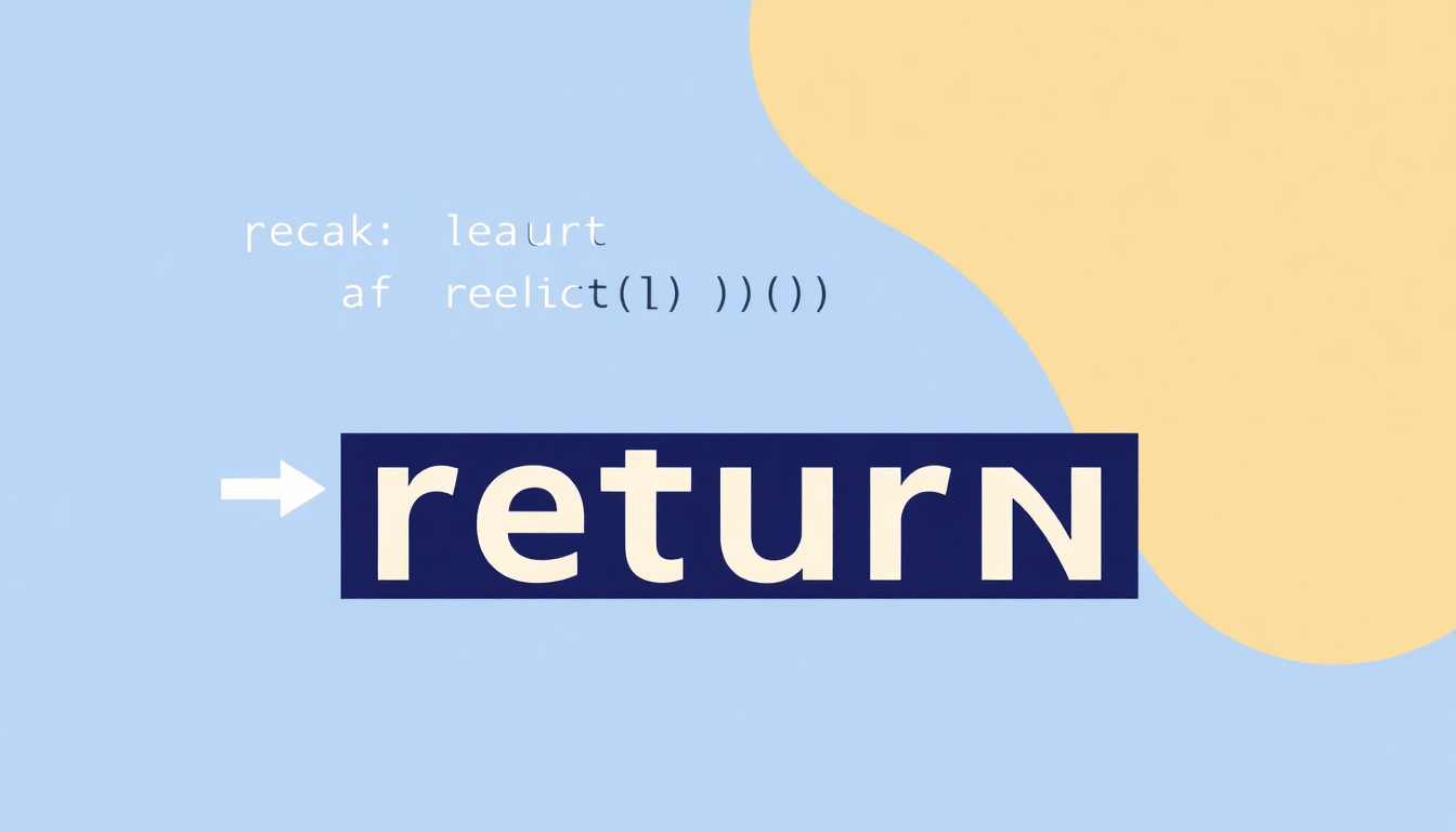 return 문의 중요성을 강조하는 이미지