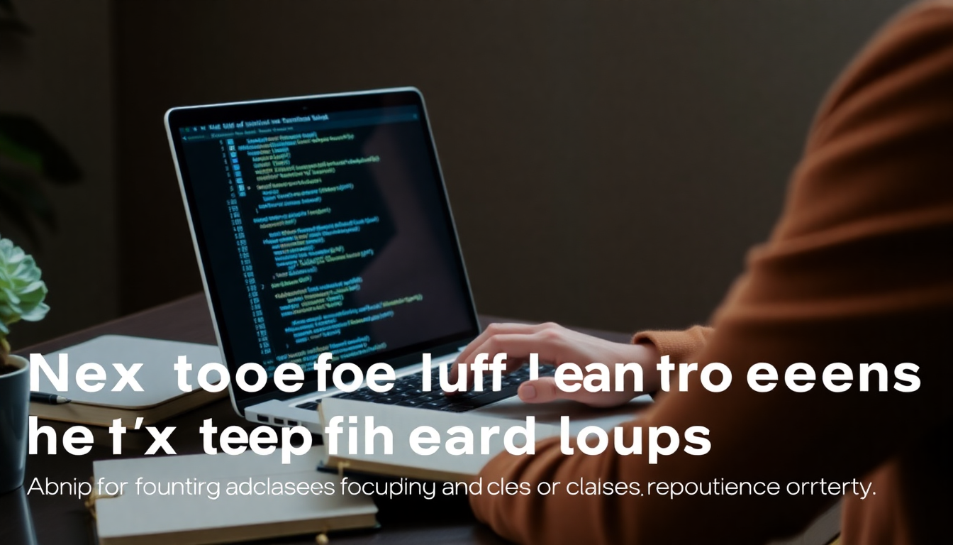 함수와 클래스에 대해 학습을 준비하며 파이썬 코딩에 집중하는 사람의 모습