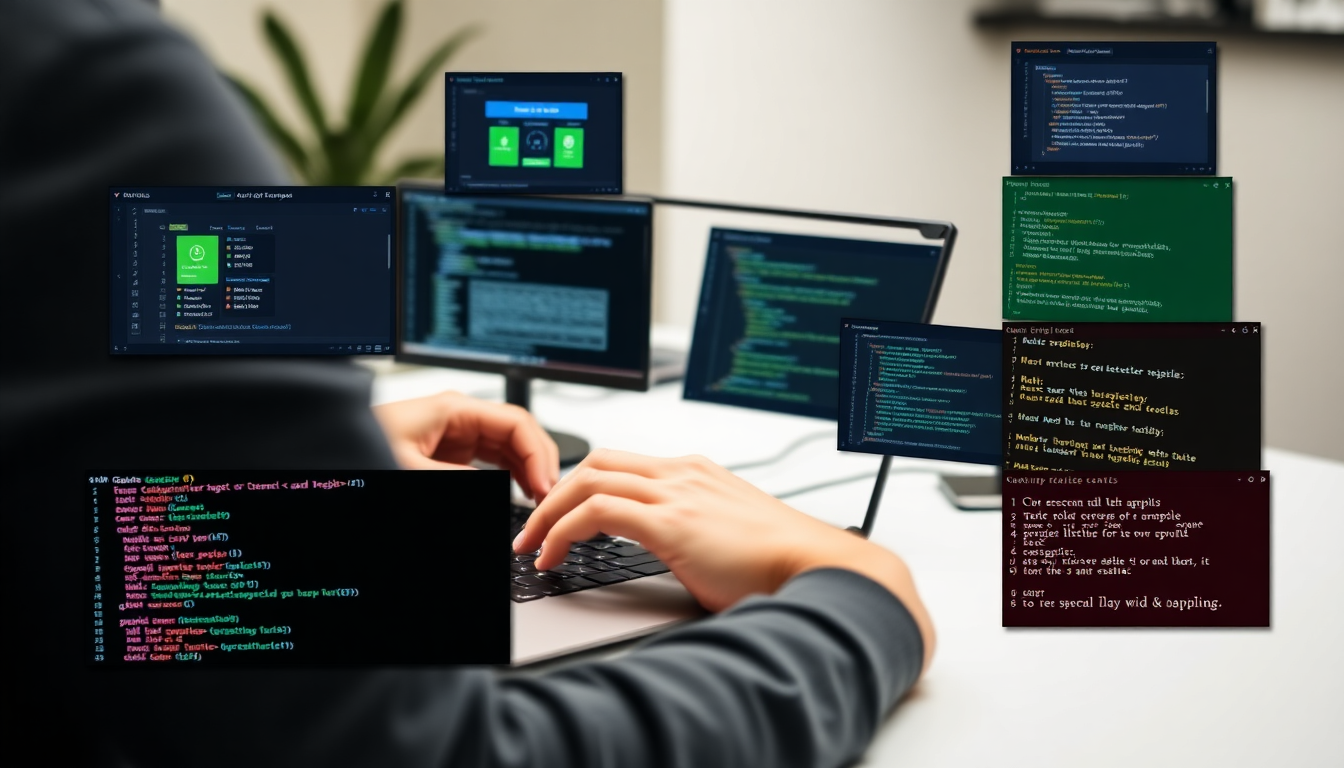 ATM 시스템, 학급 성적 통계, 숫자 야구 게임 미니 프로젝트 코드를 여러 화면에서 실행하는 모습