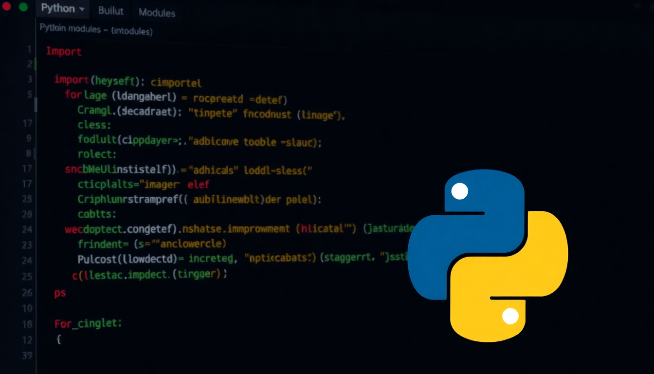 내장 모듈을 사용하는 튜토리얼 환경