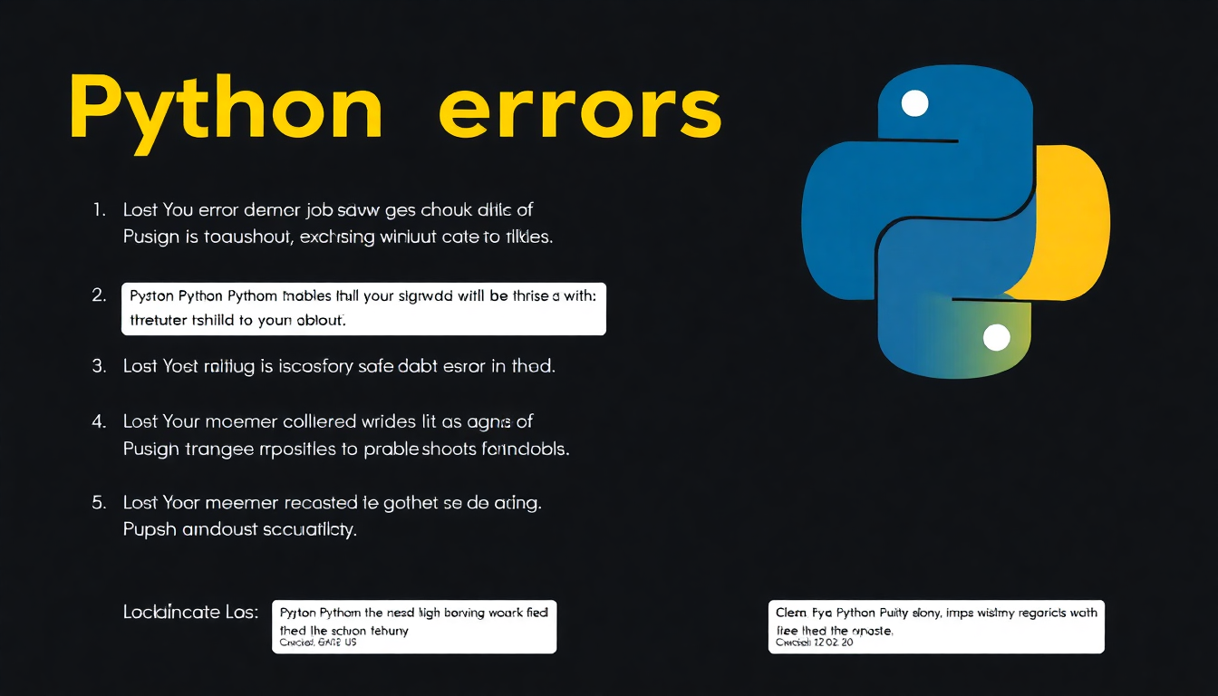 자주 발생하는 오류와 해결법을 설명하는 이미지
