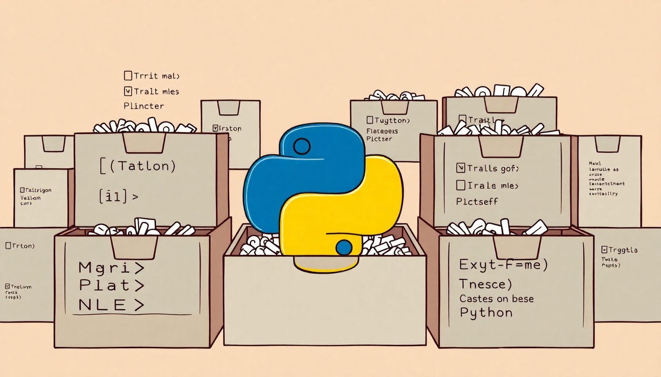 파이썬 모듈을 시각적으로 표현한 이미지