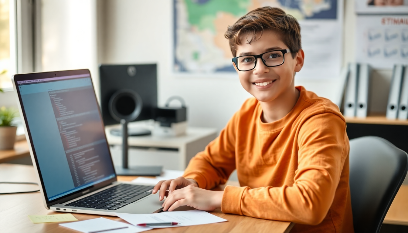 나만의 맞춤형 파이썬 학습 로드맵을 작성하는 학습자의 모습