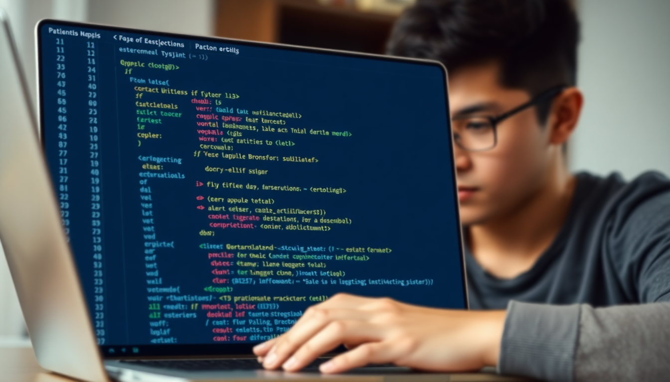 파이썬 코드 편집기에서 정확한 들여쓰기와 if, elif, else 조건문이 잘 보이는 이미지