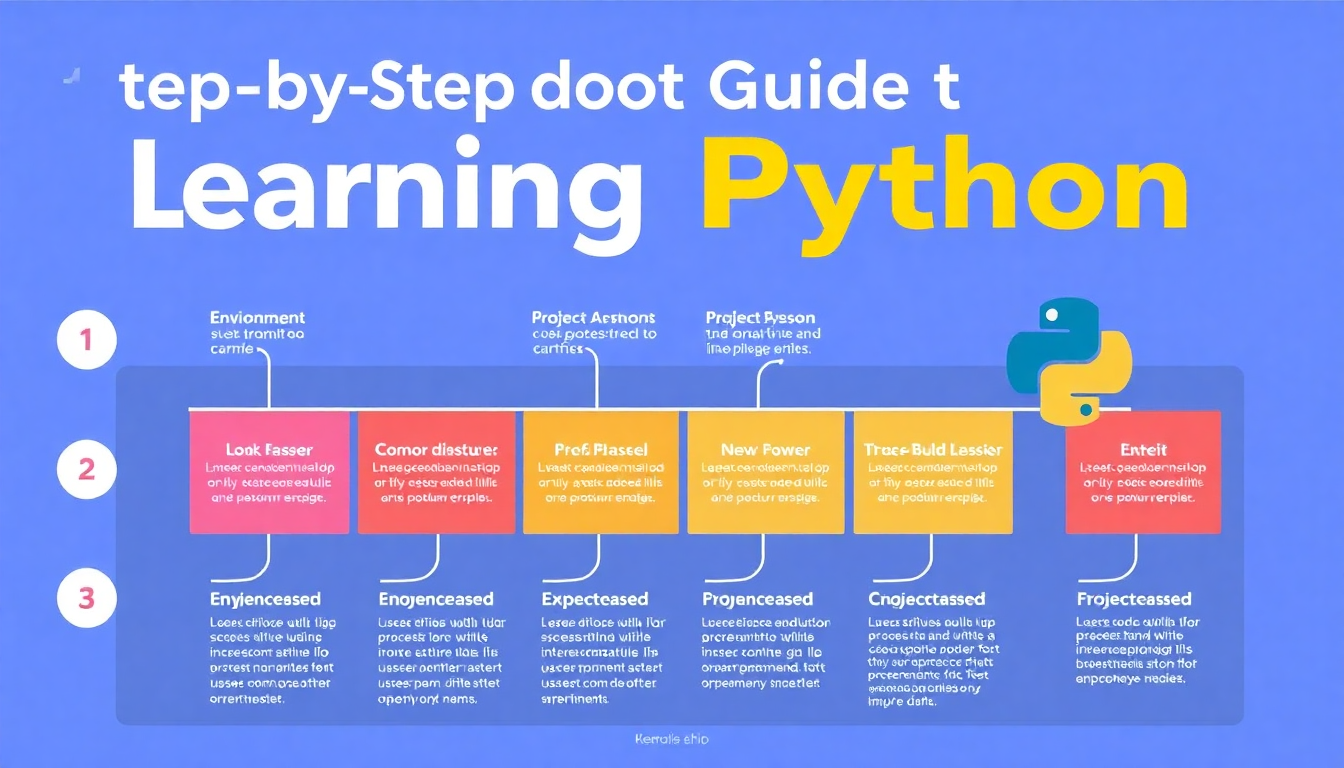 파이썬 독학 로드맵 포스터