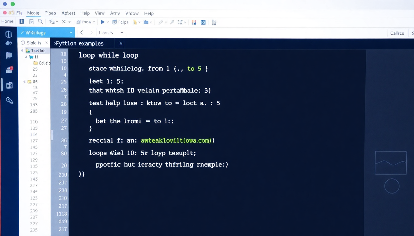 1부터 5까지 카운트하는 파이썬 while 문 코드와 무한 루프 방지 주석이 보이는 컴퓨터 화면